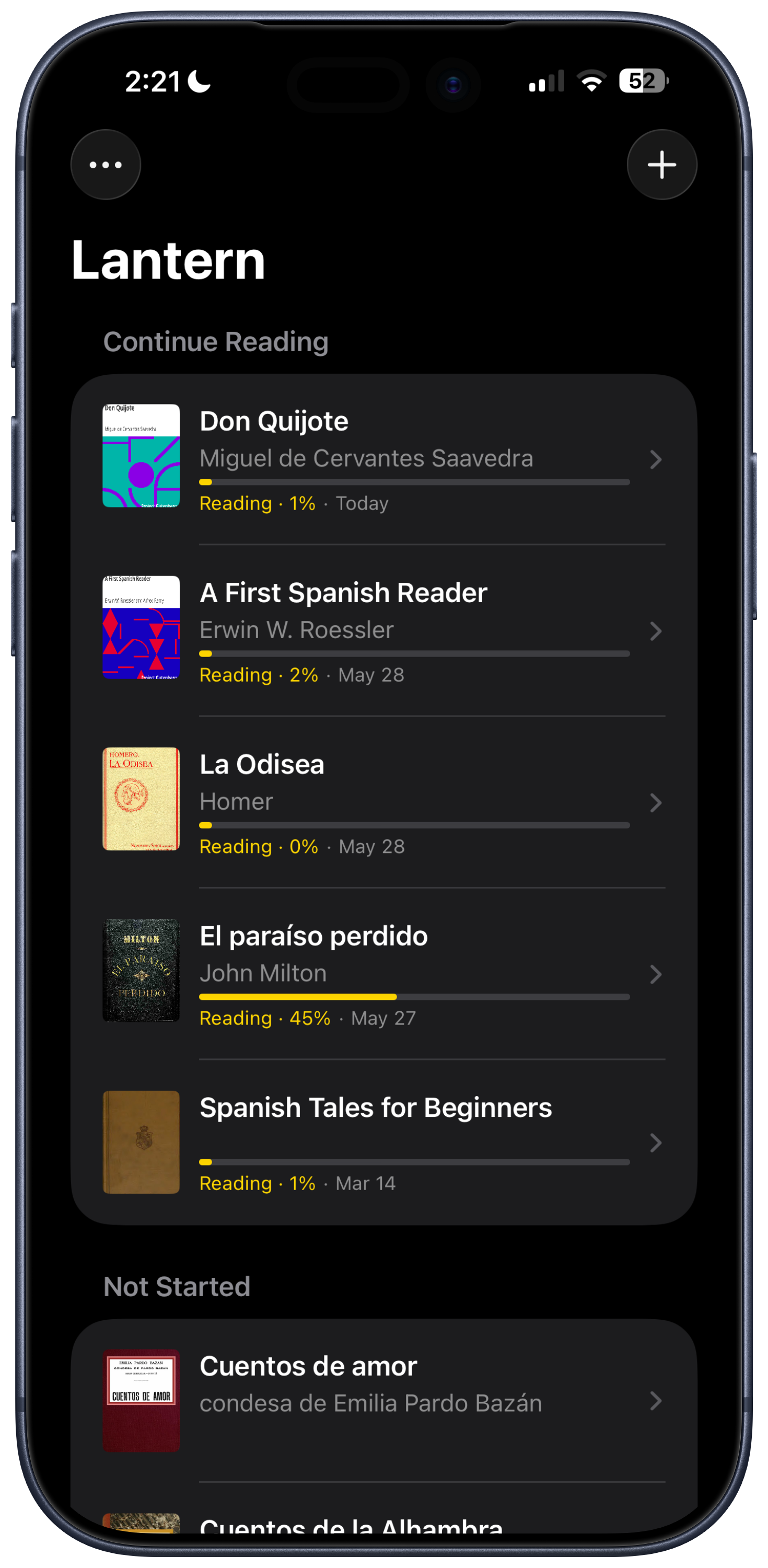 Lantern — Continue Reading list